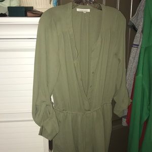 army green romper